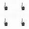 Service Caster 2 Inch Bright Chrome Ball Caster - 7/16 Inch Grip Ring Stem - SCC, 4PK SCC-GR01S20-DCS-BC-71678-4 - alternate 1